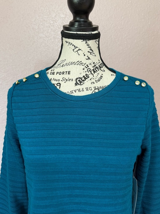 Liz Claiborne Sweaters - Liz Claiborne Teal Ribbed Sweater